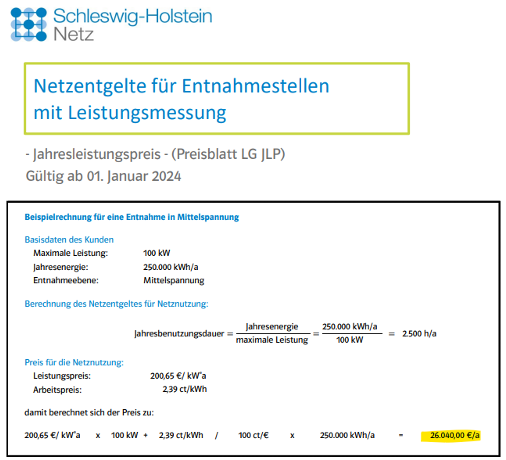 Netzentgelte SH 2025